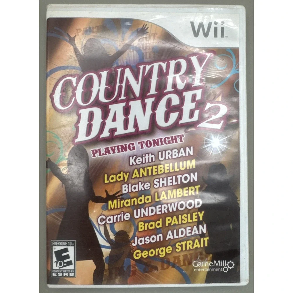 Country Dance 2 (Nintendo Wii, 2011) Game Preowned Country Music Top Artists